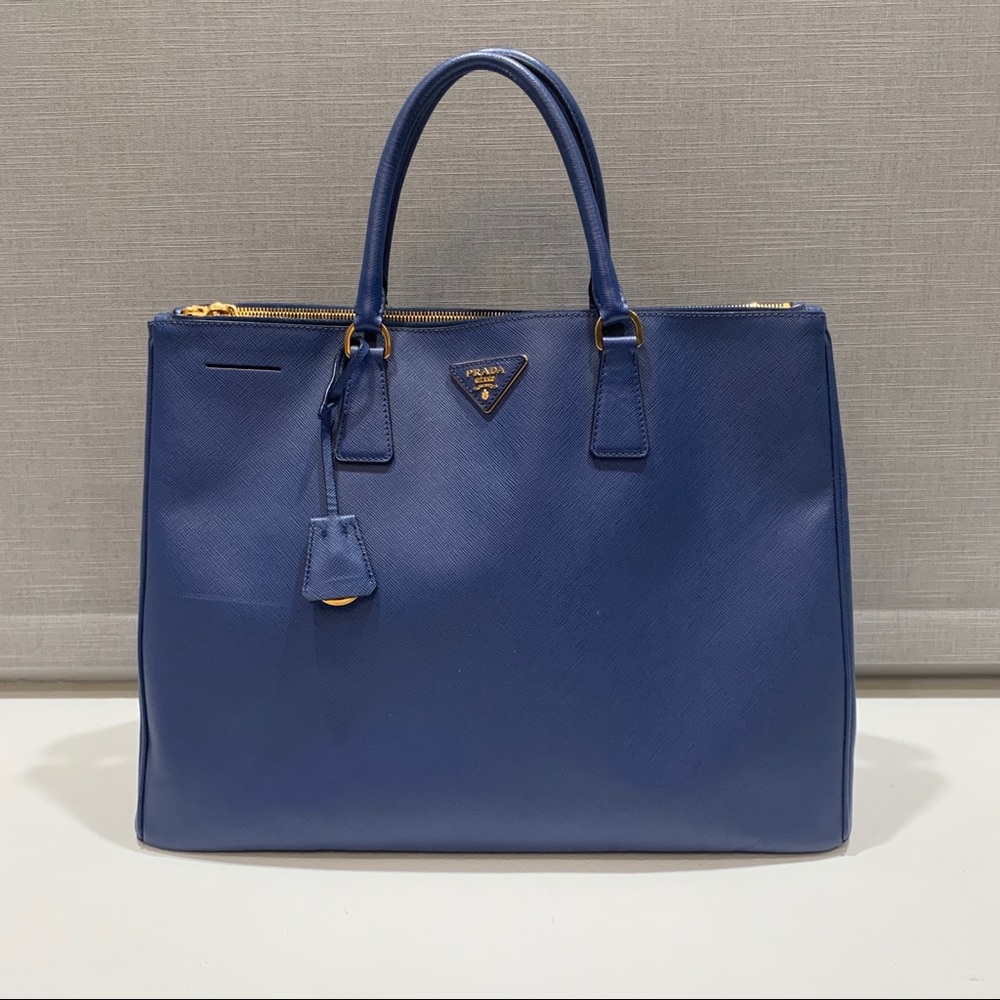 Prada Blue Saffiano Lux Tote Bag- Listing 1